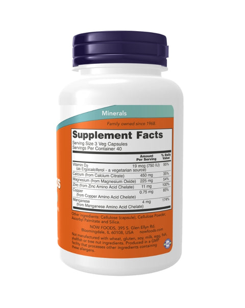 Calcium Citrate - 120 Cápsulas - Now Foods