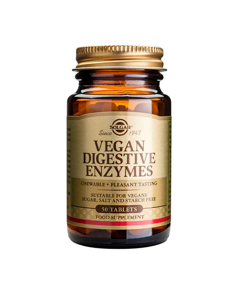 Enzimas Digestivas Veganas - 50 Tabletas - Solgar