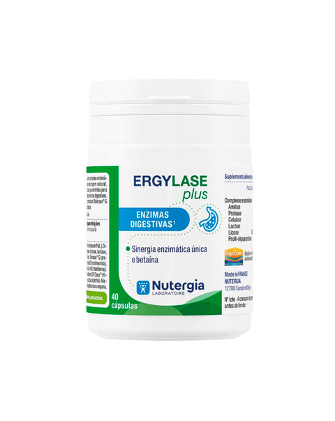 ErgyLase Plus - 40 Cápsulas - Nutergia