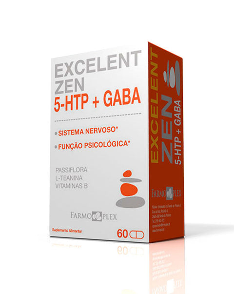Excelent Zen 5-HTP + Gaba - 60 Capsules - Farmoplex