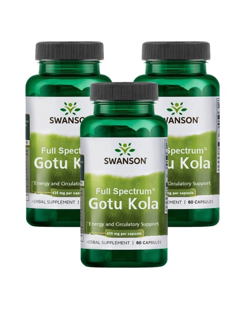 Gotu Kola - Pack 3x60 Cápsulas - Swanson