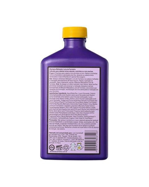 Loira de Farmácia Champú Matizador - 250ml - Lola From Rio