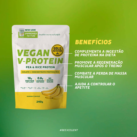 V-Protein Plátano - 240 gramos – Gold Nutrition