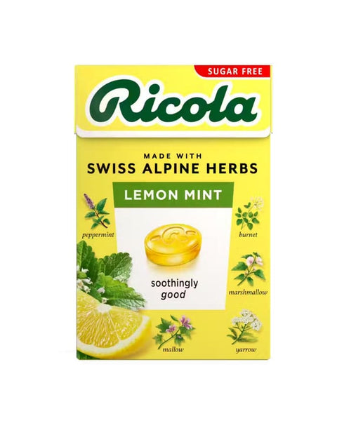 Rebuçados de Ervas Suiças Sabor Limão Melissa - 50g - Ricola