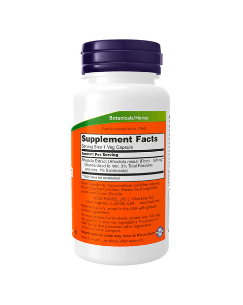 Rhodiola 500 mg - 60 Cápsulas - Now Foods