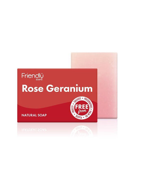 Rose Geranium Bath Soap - 95 grs - Friendly Soap