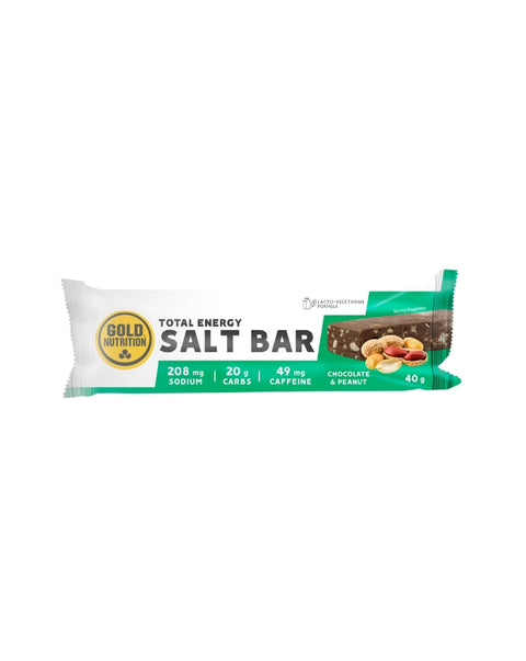 Barrita de Sal Total Energy de Chocolate y Cacahuete - 40 g - Gold Nutrition