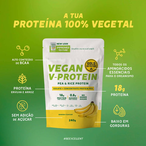 V-Protein Plátano - 240 gramos – Gold Nutrition