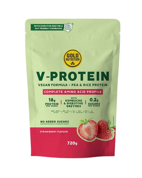 V-Protein Fresa - 240 grs – Gold Nutrition