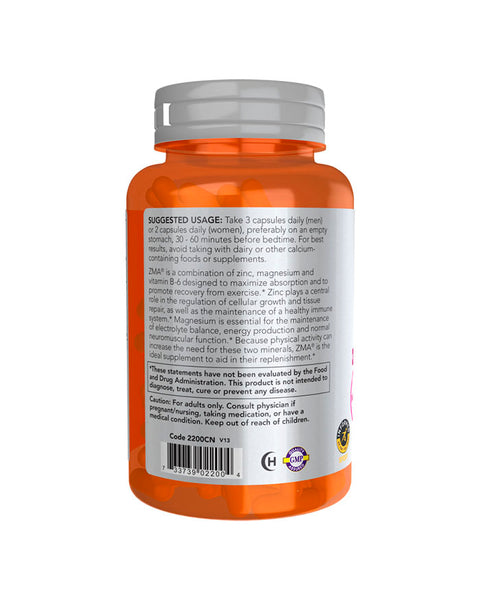 ZMA - 90 Cápsulas - Now Foods