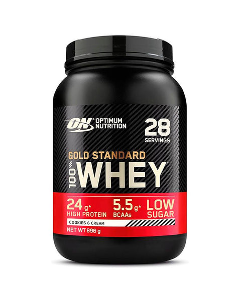 100% Whey Gold Standard - 896g Cookies & Cream - Optimum Nutrition - naturvida.pt