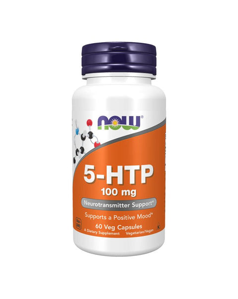 5 - HTP 100mg - 60 Cápsulas - Now Foods - naturvida.pt