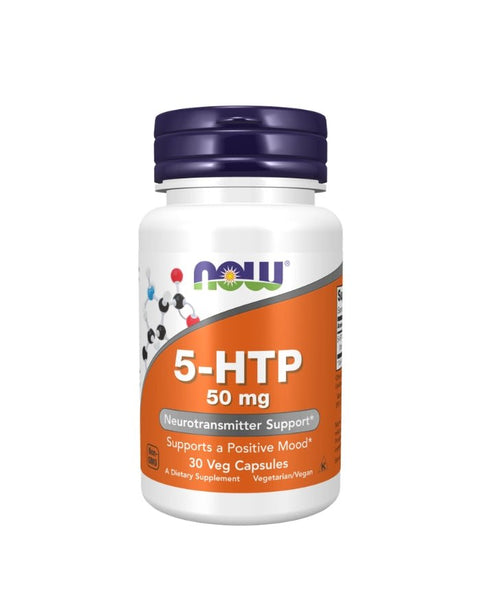 5 - HTP 50mg - 30 Cápsulas - Now Foods - naturvida.pt