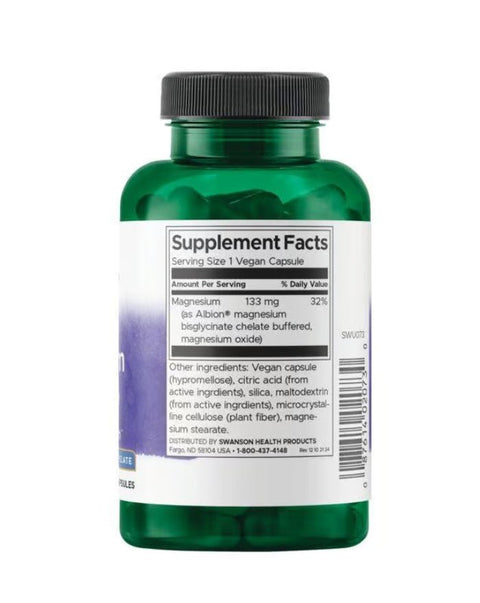 Albion® Magnesium Glycinate - 90 Cápsulas - Swanson - naturvida.pt