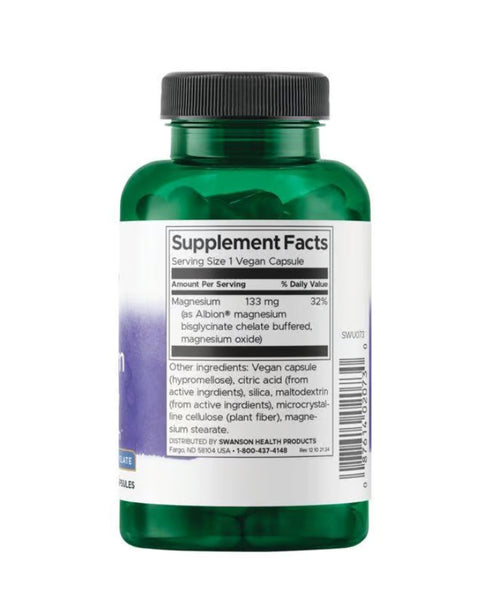 Albion® Magnesium Glycinate - 90 Cápsulas - Swanson