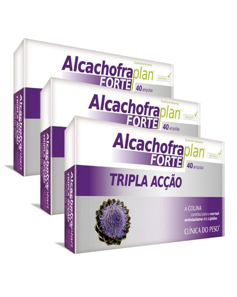 Alcachofra Plan Forte - Pack 3x40 Ampolas - Fharmonat - naturvida.pt