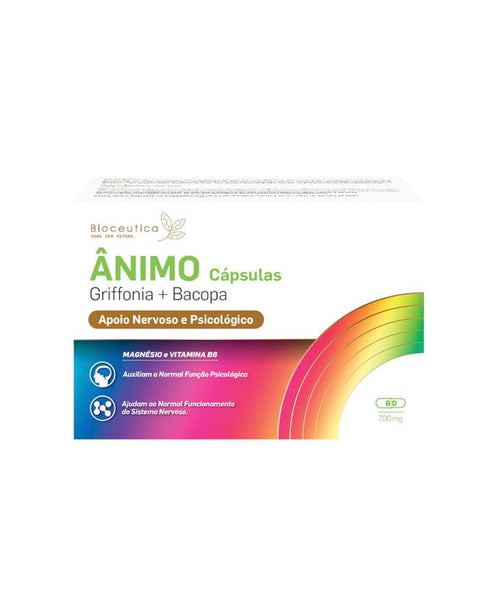 Ânimo Griffonia+Bacopa - 60 Cápsulas - Biocêutica - naturvida.pt
