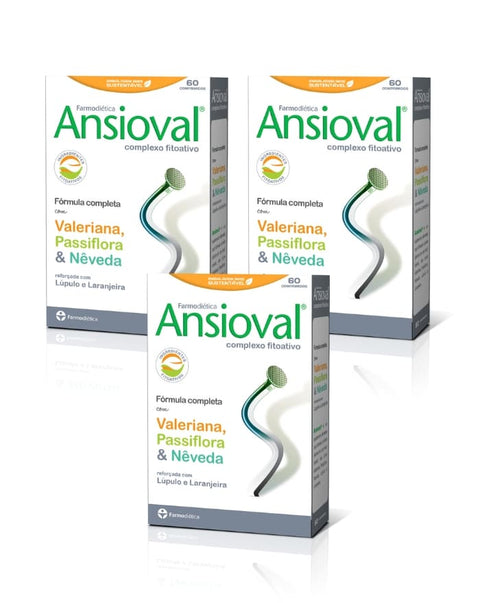 Ansioval - Pack 3x60 Comprimidos - Farmodiética - naturvida.pt