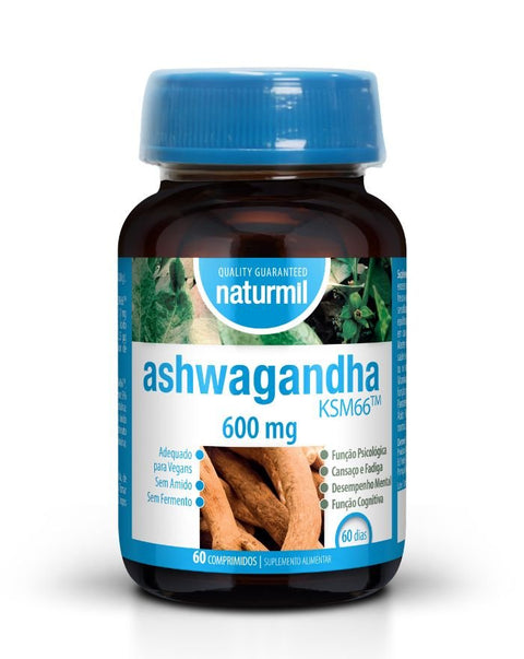 Ashwagandha KSM66 600mg - Naturmil - naturvida.pt