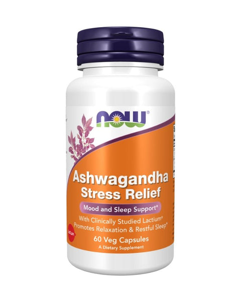 Ashwagandha Stress Relief - 60 Cápsulas - Now Foods - naturvida.pt