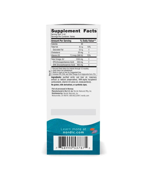 Baby's DHA + Vitamina D3 - Pack 2x60ml - Nordic Naturals - naturvida.pt