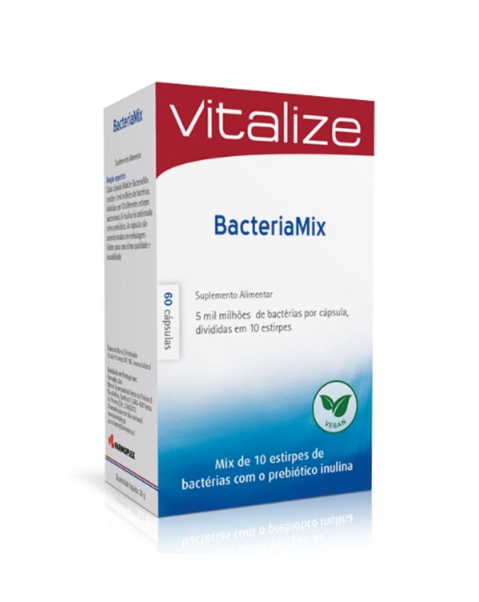 BacteriaMix - 60 Cápsulas - Vitalize - naturvida.pt