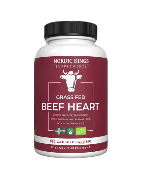 Beef Heart Bio 100% Grass Fed - 180 Cápsulas - Nordic Kings - naturvida.pt