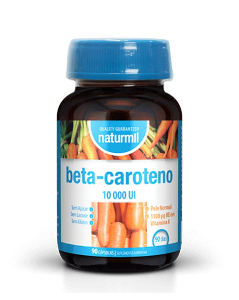 Beta-Caroteno 10000ui - 90 Cápsulas - Naturmil