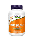 Betaine HCI 648mg frente - 120 Cápsulas - Now Foods - naturvida.pt