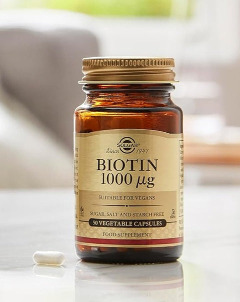 Biotina 1000µg - 50 Cápsulas - Solgar - naturvida.pt