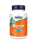 Boron 3mg - 250 Cápsulas - Now Foods - naturvida.pt