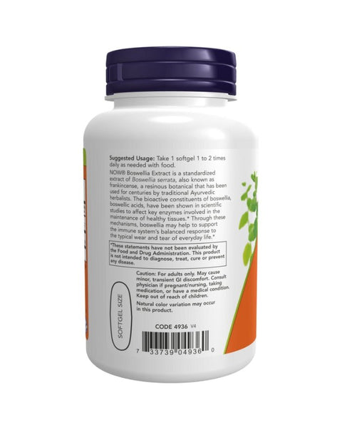 Boswellia Extract 500mg - 90 Cápsulas - Now Foods - naturvida.pt