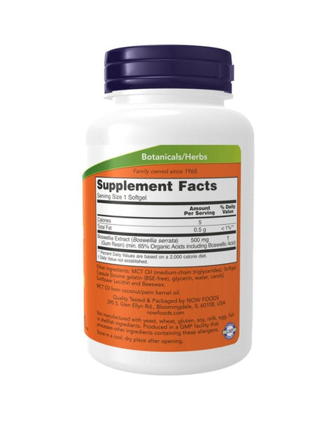 Boswellia Extract 500mg - 90 Cápsulas - Now Foods - naturvida.pt