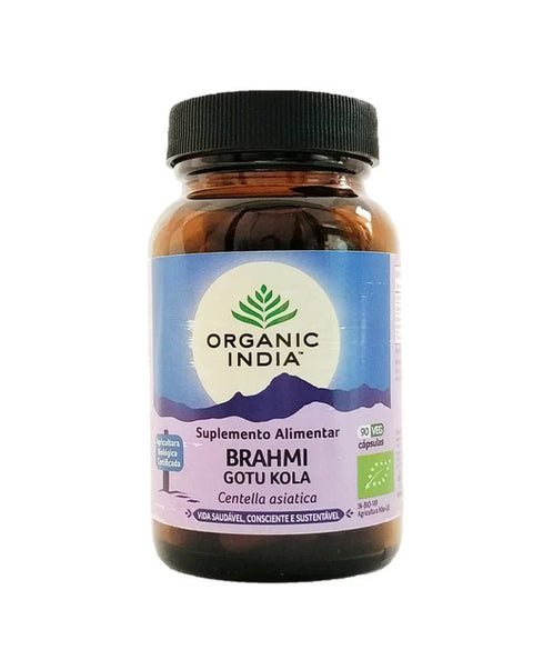 Brahmi Gotu Kola 350mg - 90 Cápsulas - Organic India - naturvida.pt