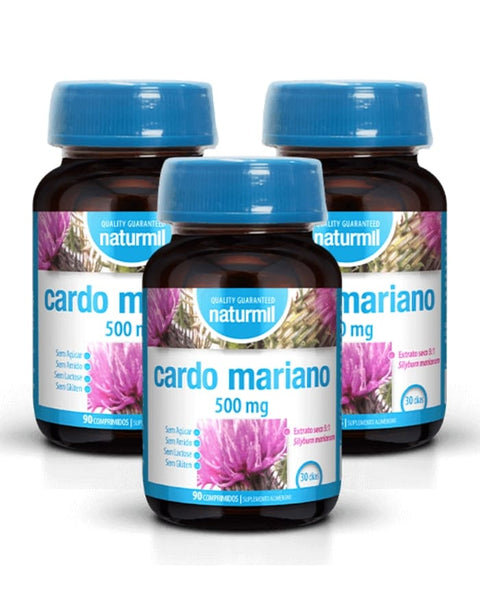 Cardo Mariano 500mg - Pack 3x90 Comprimidos - Naturmil