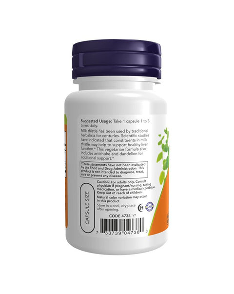 Cardo Mariano (Extrato) 300mg - 100 Cápsulas - Now Foods - naturvida.pt