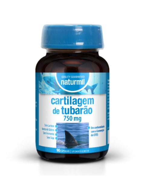 Cartilagem de Tubarão 750mg - 90 Cápsulas - Naturmil