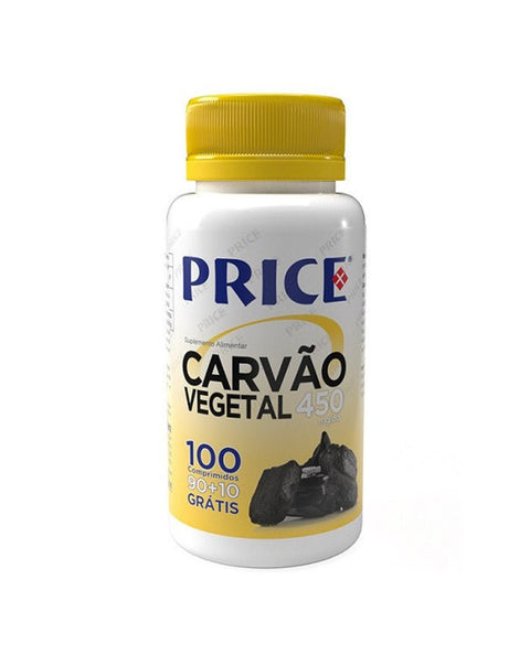 Carvão Vegetal 450mg - 90 + 10 Comprimidos - Price Fharmonat - naturvida.pt