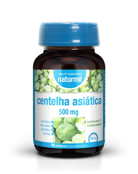 Centelha Asiática 500mg - 90 Comprimidos - Naturmil – naturvida.pt