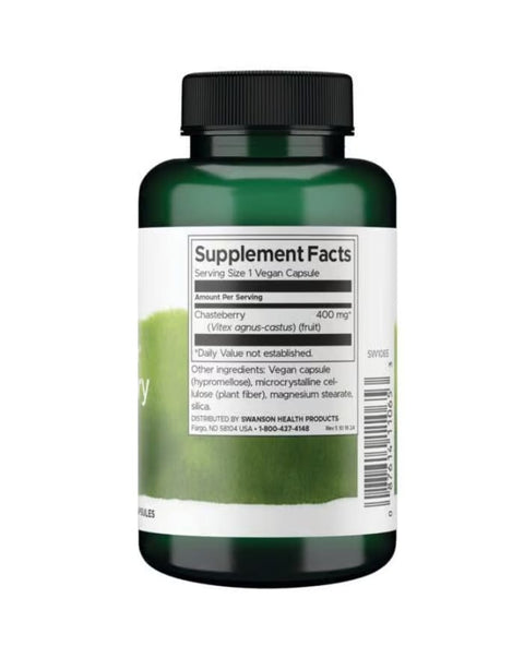 Chasteberry Fruit 400mg - 120 Cápsulas - Swanson