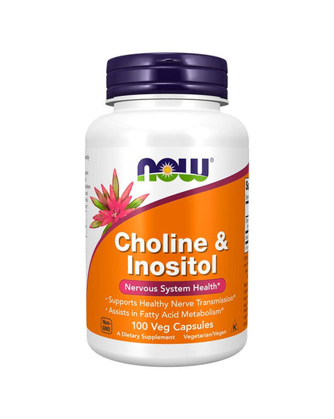 Choline & Inositol 500mg - 100 Cápsulas - Now Foods - naturvida.pt