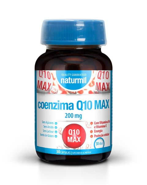 Coenzima Q10 Max 200mg - 30 Cápsulas - Naturmil - naturvida.pt