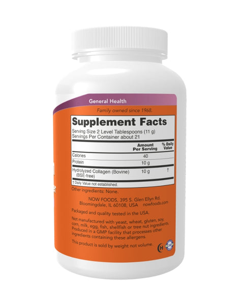 Collagen Peptides Powder - 227g - Now Foods