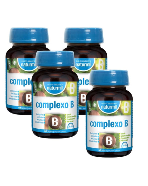 Complexo B - Pack 4x60 Cápsulas - Naturmil