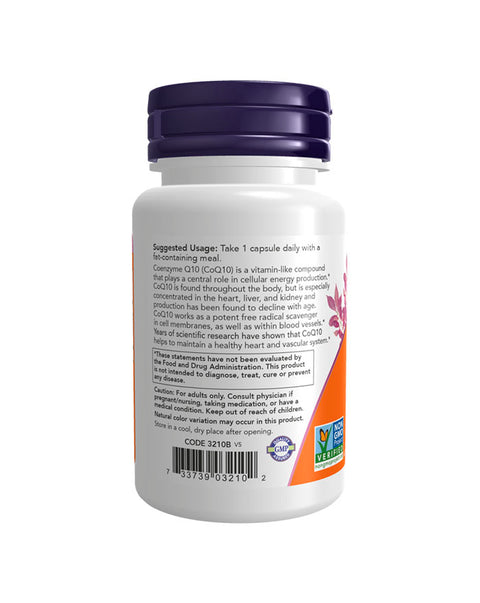 CoQ10 100 mg con baya de espino - 30 cápsulas - Now Foods