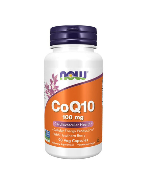 CoQ10 100mg c/ Baga de Espinheiro - 90 Cápsulas - Now Foods - naturvida.pt