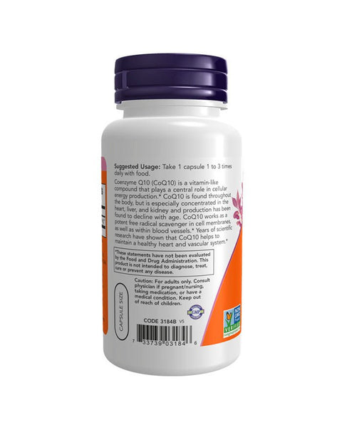 CoQ10 30mg - 60 Cápsulas - Now Foods - naturvida.pt