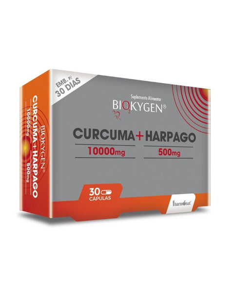 Curcuma + Harpago - 30 Cápsulas - Biokygen Fharmonat - naturvida.pt