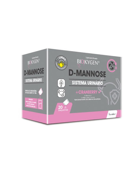 D - Manose - 20 Saquetas - Biokygen Fharmonat - naturvida.pt