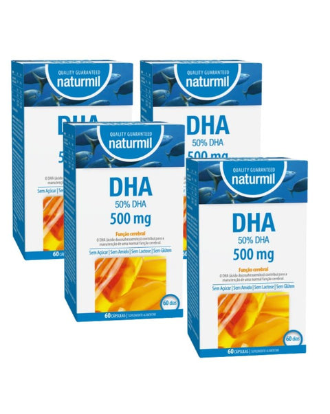 DHA 500mg - 4x60 Cápsulas - Dietmed - naturvida.pt